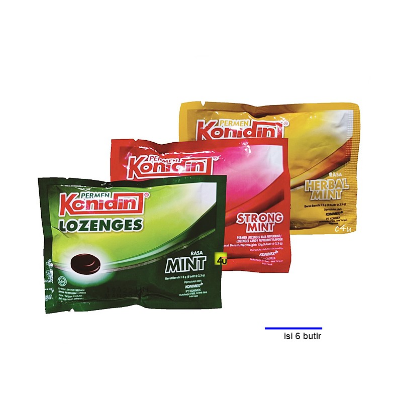 

Konidin Lozenges - Permen Pelega Tenggorokan - 1 SACHET isi 6 butir