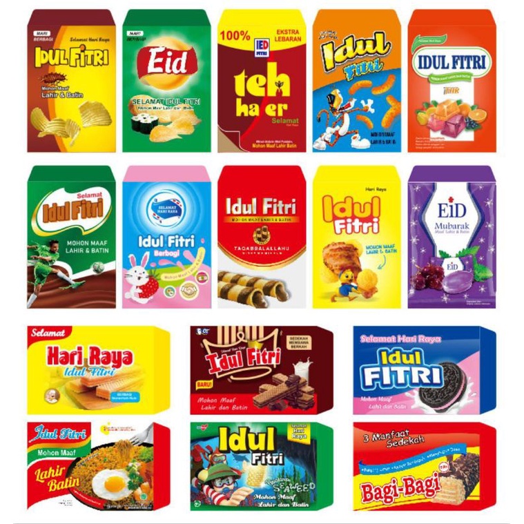 

Amplop Lebaran Snack 1pax isi 10 lembar MEDIUM/ BISA PILIH MOTIF