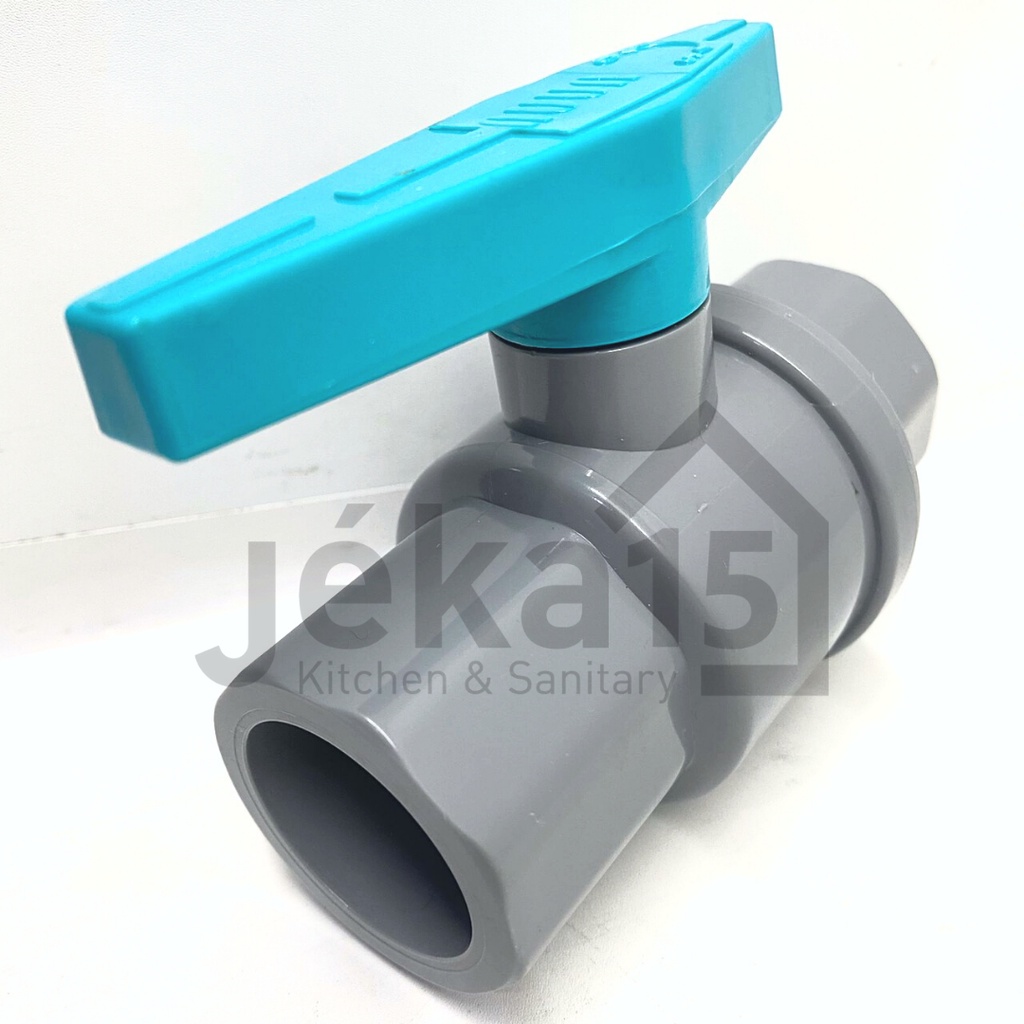 BALL VALVE PVC | STOP KRAN PLASTIK 1/2&quot; UNNU PVBV02