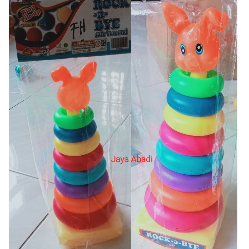 MAINAN ANAK BATITA RING DONAT WARNA + Bebek