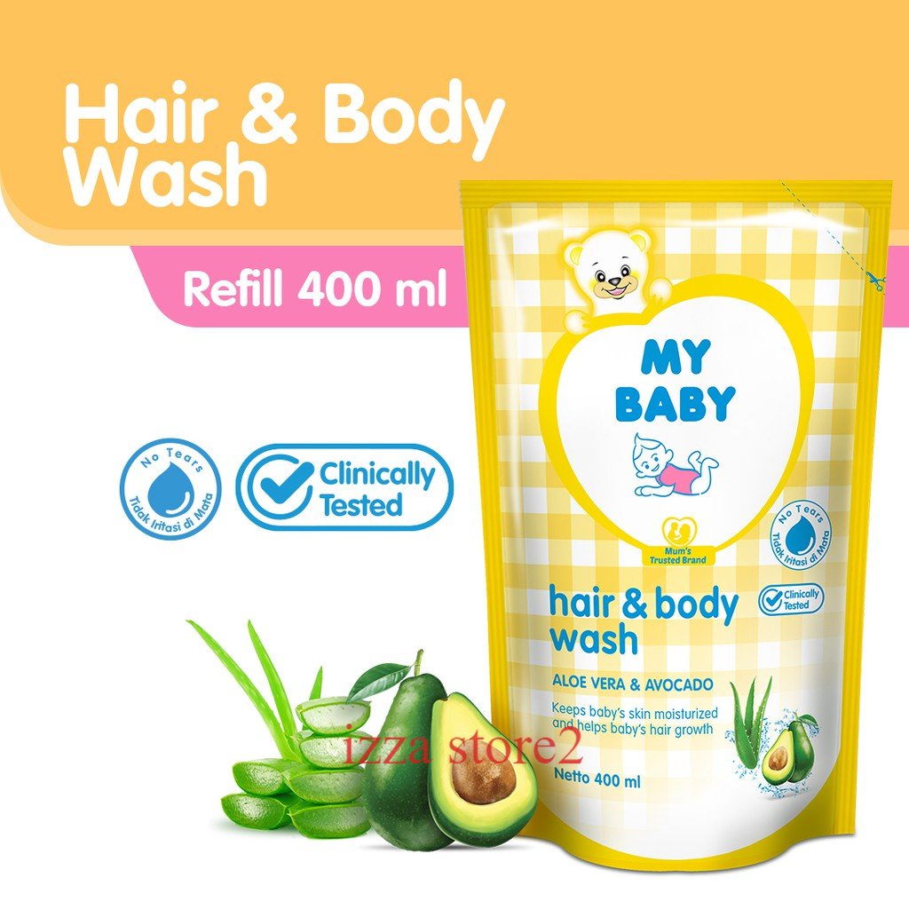 Jual MY BABY Hair & Body Wash Refill 400ml - Sabun Bayi & Shampo Isi ...