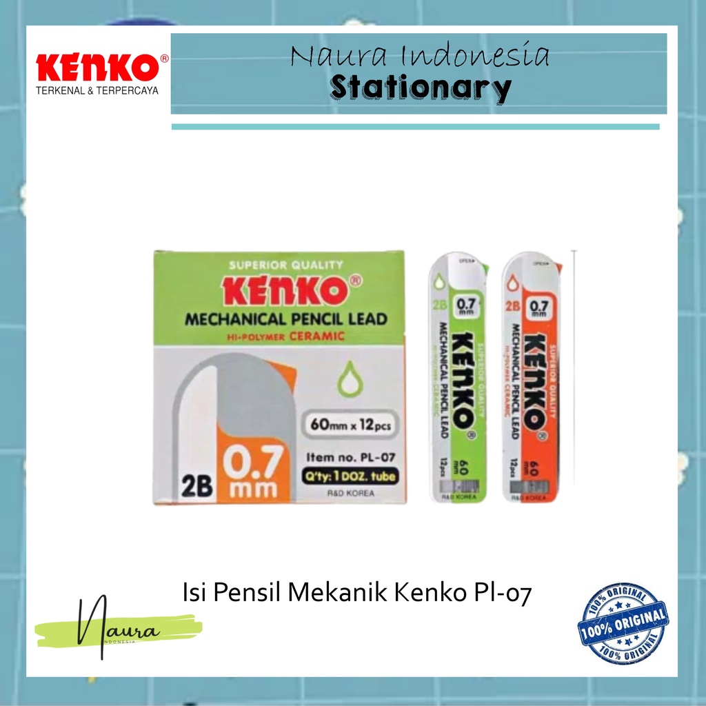 

Isi Pensil Mekanik Kenko PL-07 Polymer | Pencil Lead | Pensil Isi Ulang Kenko PL-07 0.7 mm