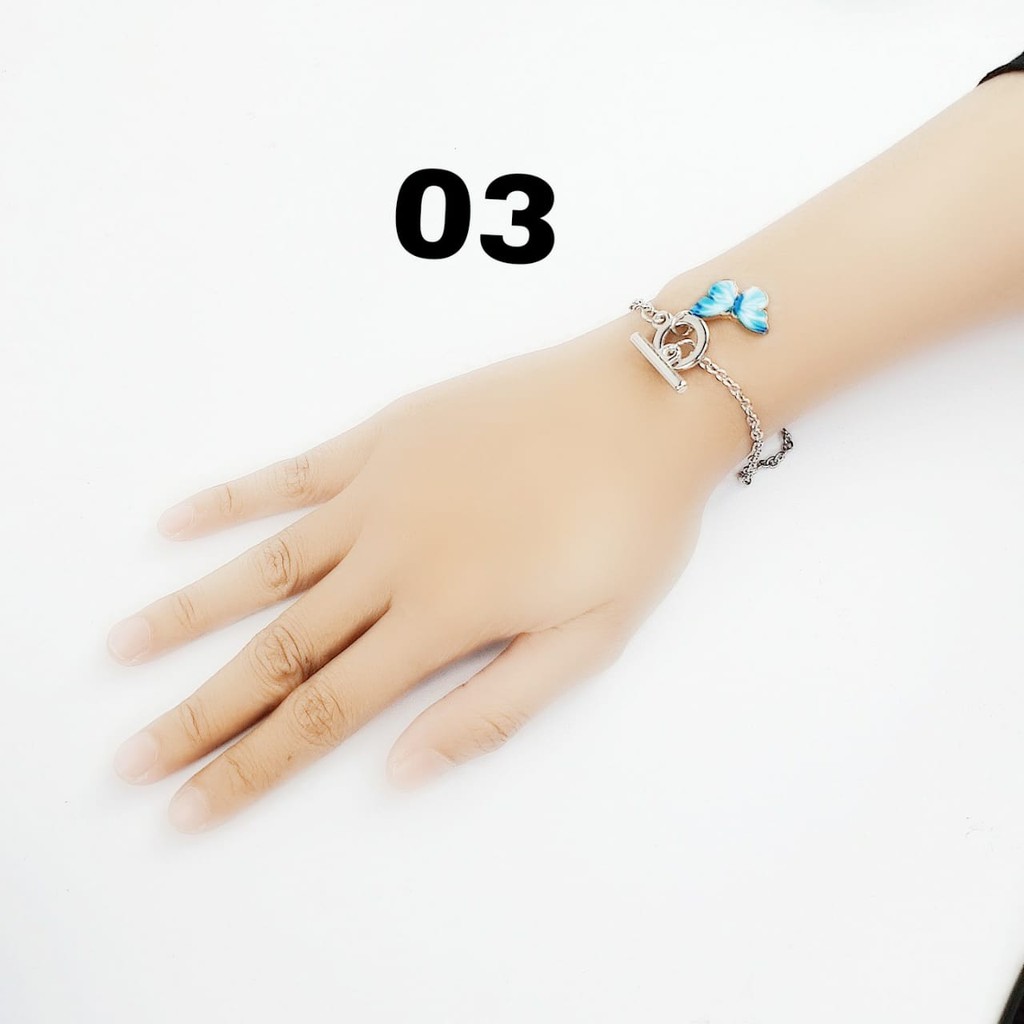 Bracelet KPOP Lisa BLACKPINK Gelang Kupu Kupu Korea Perhiasan Wanita