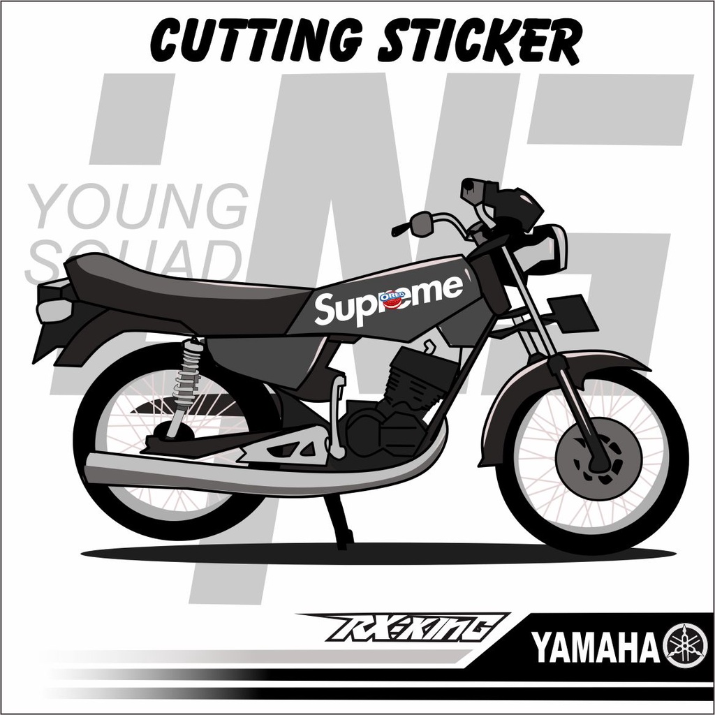 Cutting Rx King Variasi - Sticker rx King Variasi - sticker Motor  Rx King YOUNG SQUAD 7