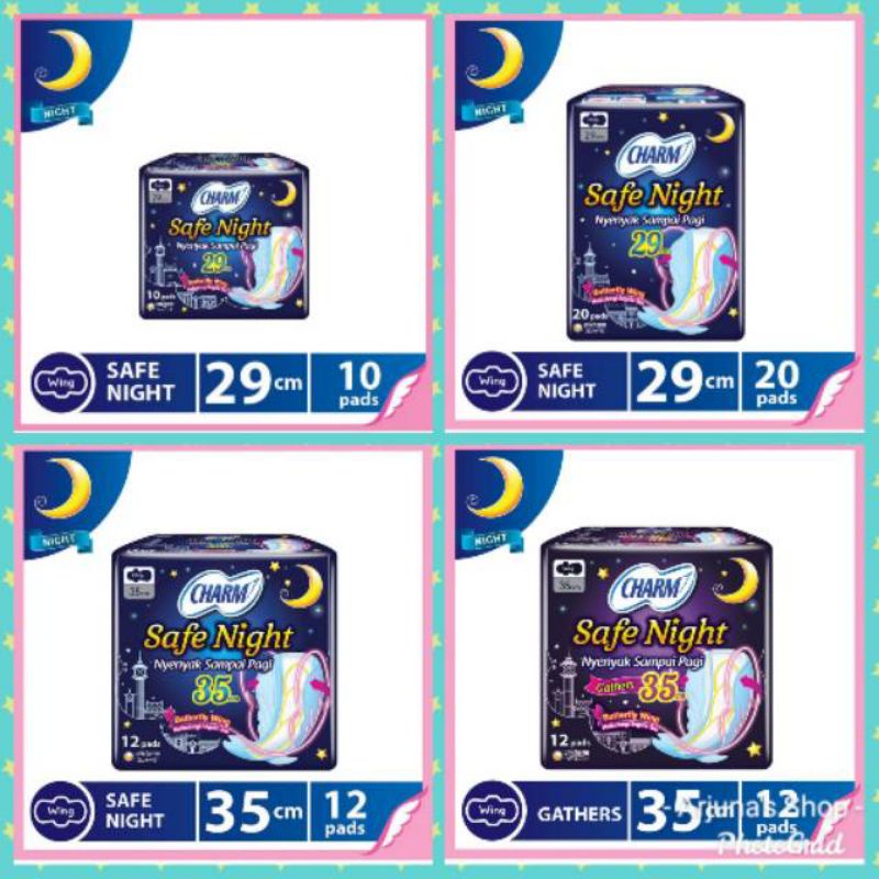 PEMBALUT CHARM SAFE NIGHT 29CM 35CM 42CM
