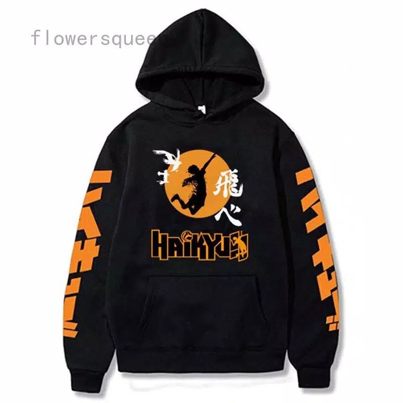 Jaket Hoodie Haikyuu Sweater Hinata Karasune Terbaru Terlaris