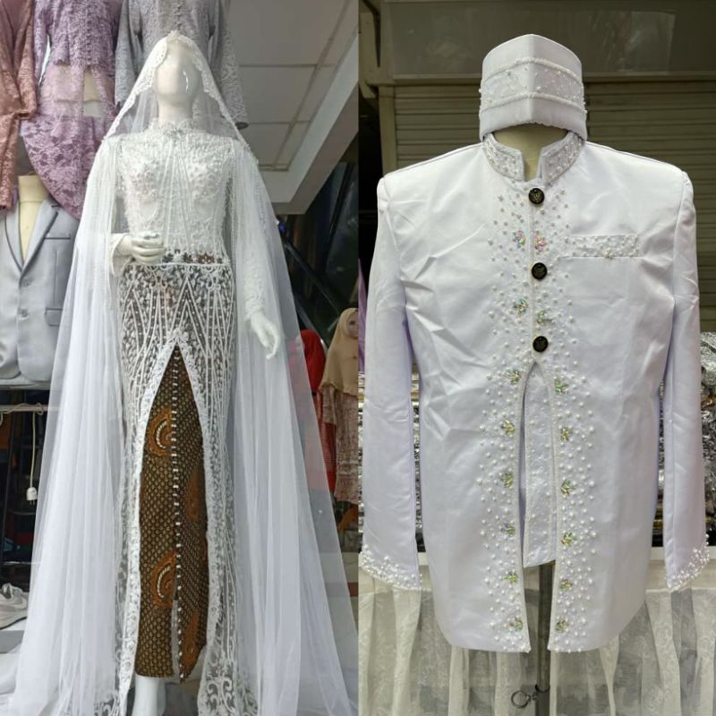 SALEEE..KEBAYA AKAD COUPLE FULL PAYET//KEBAYA AKAD COUPLE TERMURAH