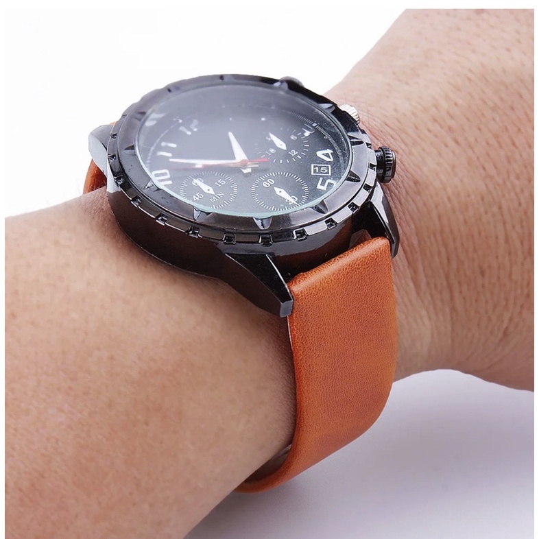 Tali Strap Jam Tangan Pria Kulit Asli Leather Strap Quick Release 20mm 22mm L5BK COD
