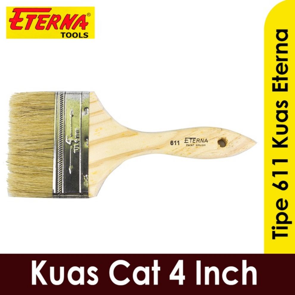 Kuas Cat 1 inch 1.5 inch 2 inch 2,5 inch 3 inch 4 inch Kuas Eterna Asli Tembok Dinding Plafon Gypsum GRC dll