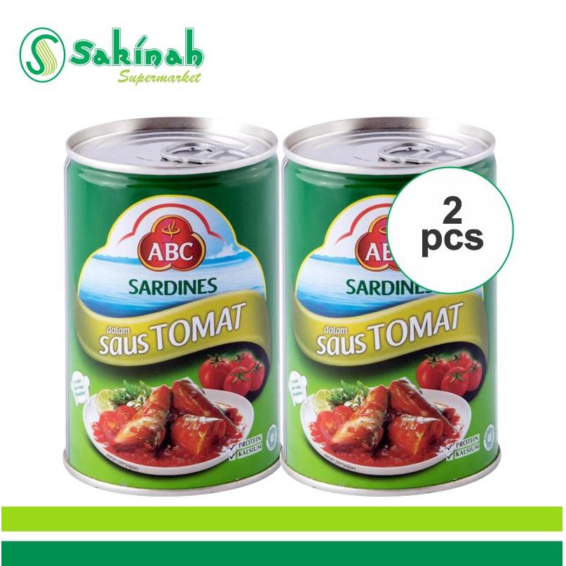 ABC sardines Extra Pedas (Makanan Kaleng) 425ml 2pcs