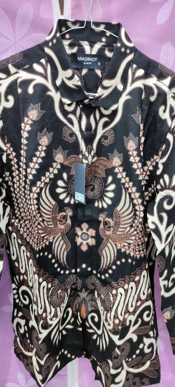 Maginot Kemeja Batik Pria Narendra-ls Lengan Panjang