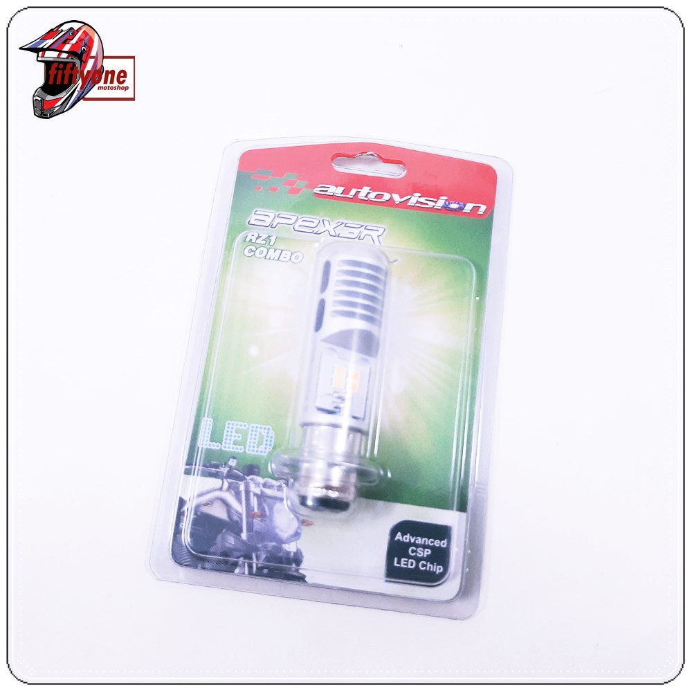 Lampu LED Autovision Motor Dua Warna Socket H6 Variasi
