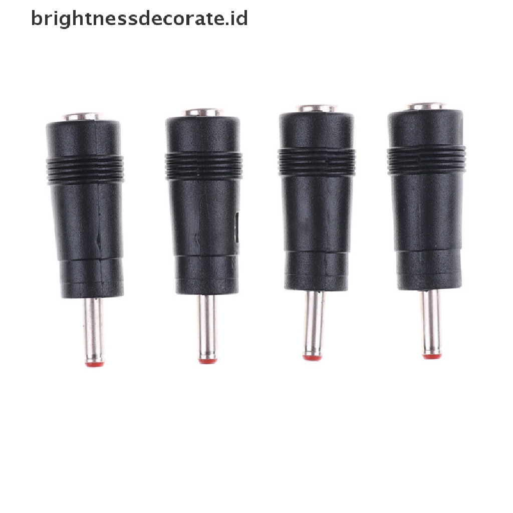 4 Pcs Adaptor Konektor Dc Power 3.5x1.35mm Male Ke 5.5x2.1mm Female