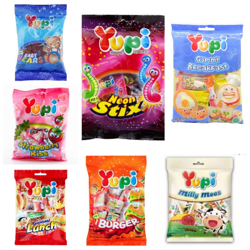 

YUPI Gummy Candies 110gr - Permen Jelly YUPI