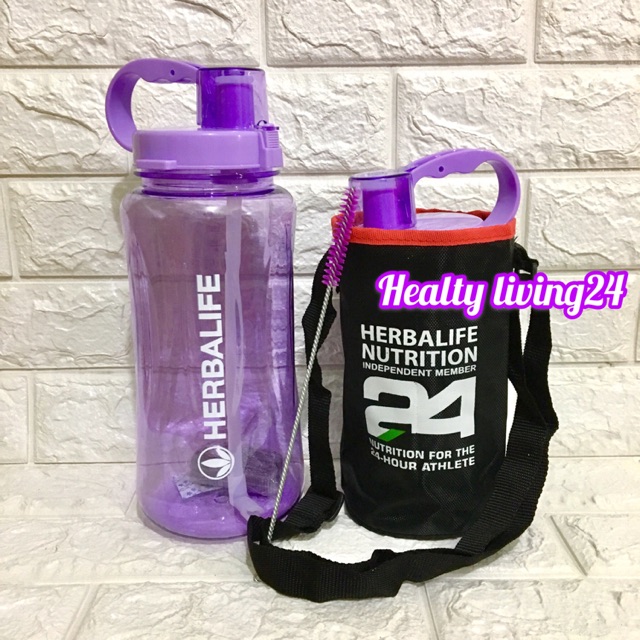 Botol Minum HERBALIFE model Singapore 1 Liter dan 1,5 Liter [ UNGU ]