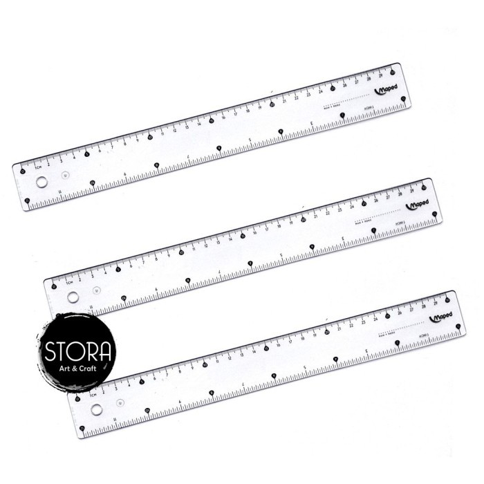 

Maped Penggaris 30cm Pulse Flat Plastic Ruler 30 cm Mistar Plastik ORIGINAL;
