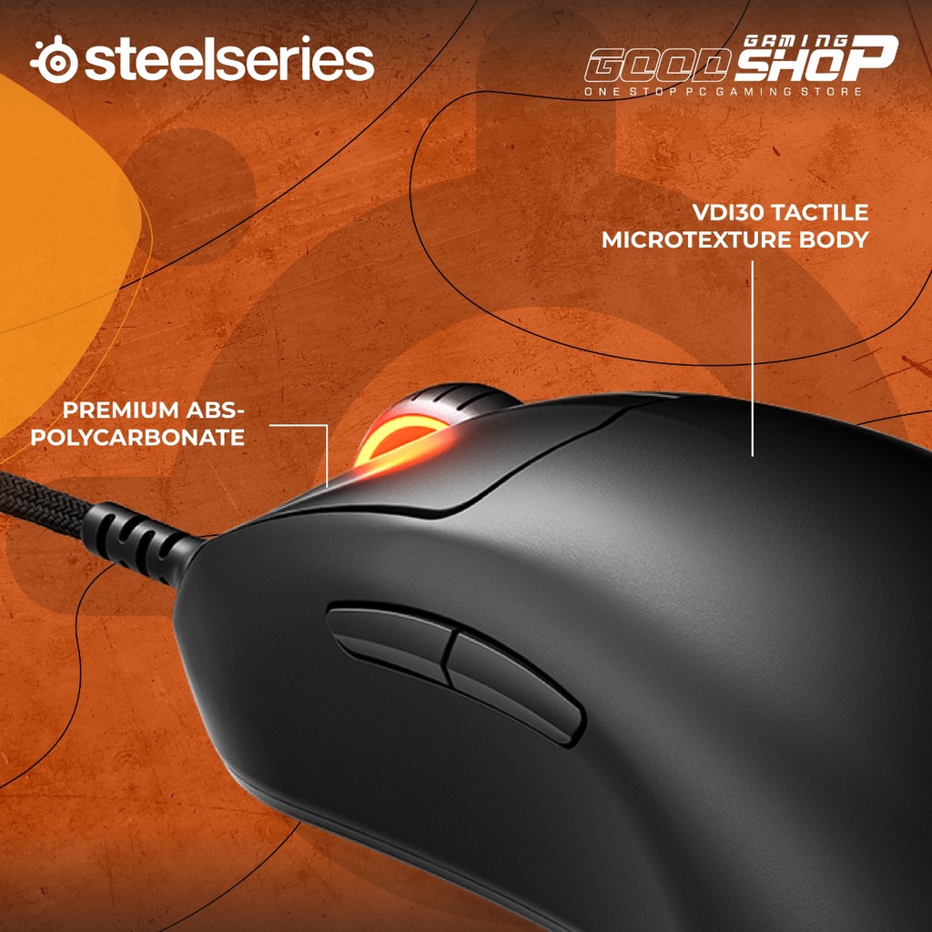 Steelseries Prime Mini - Micro USB to USB Type A Wired - Gaming Mouse