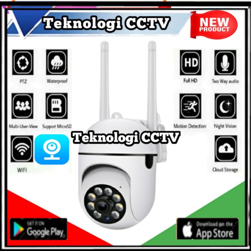 IP Camera CCTV Outdoor V380Pro Speed Dome PTZ Mini Wireless 8MP