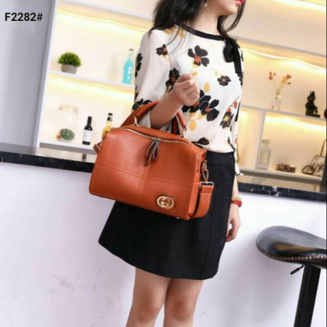 Gucci Vitesse leather Tote crossbody Bag with 2 strap F2282#