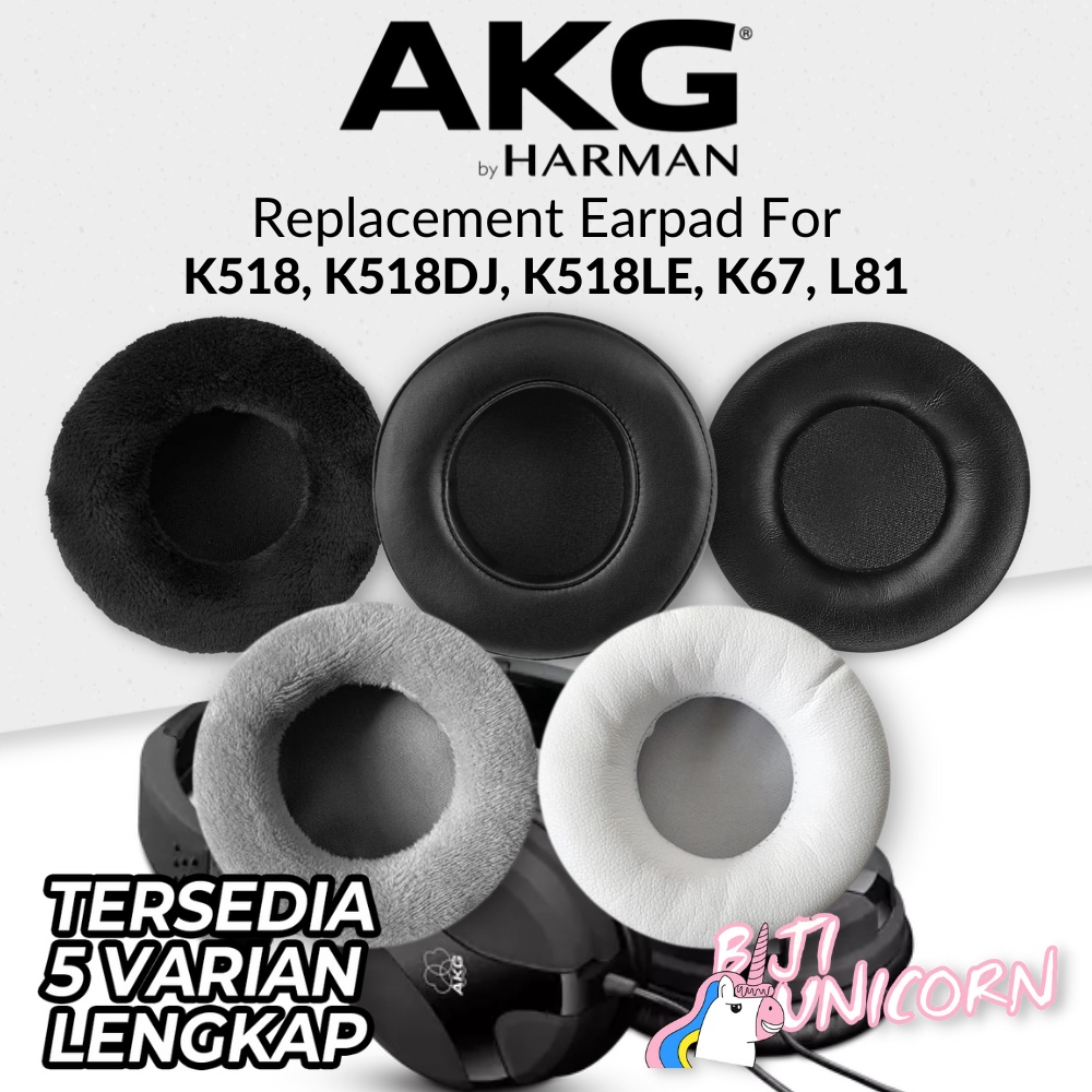 Earcup Earpad Ear Cushion/Pad AKG K518 K518DJ K518LE K67 L81 Busa Bantalan Foam