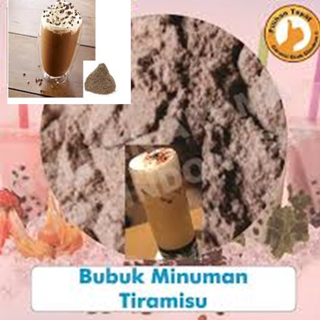 

Bubuk Minumam Manis Milky Tiramisu Halal Berkwalitas Premium 100 Gram | Bubuk Minuman Instant Rasa Tiramisu Enak Manis Kekinian Segar Nikmat Mudah Diseduh Disajikan Dengan Es Batu Dingin Lebih Nikmat