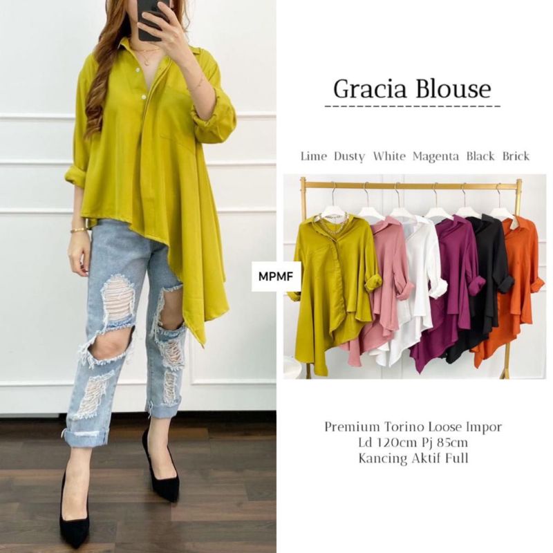 Gracia blouse premium torino loose import mpmf