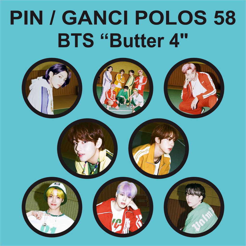 PIN / GANTUNGAN KUNCI POLOS 58 MM - BTS BUTTER 4