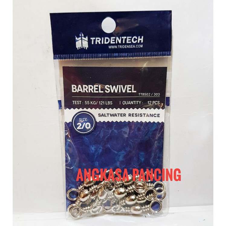 [TERMURAH] TRIDENTECH SALTWATER BARREL SWIVEL / SWIVEL TRIDENTECH / TRIDENTECH KILI-KILI SIZE BESAR