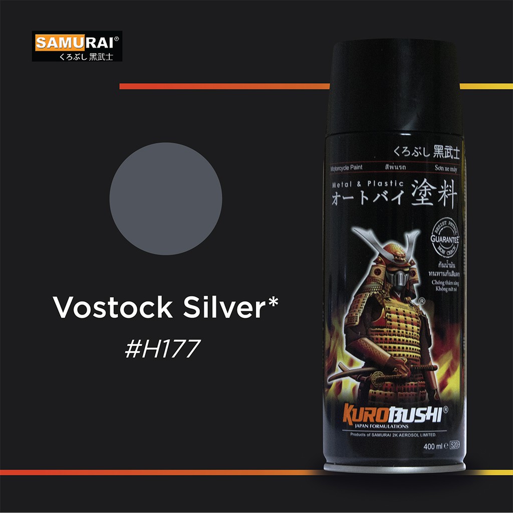 Samurai 1 Star H177 - Vostock Silver Cat Semprot Cat Aerosol Cat Kompresor