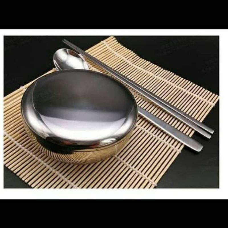 mangkok korea stainless / mangkok nasi korea stainless tradisional