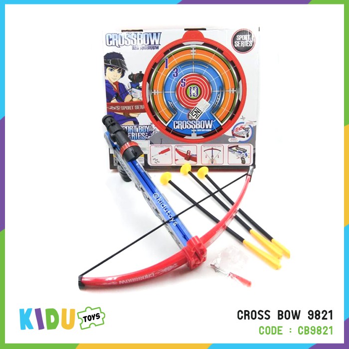 Mainan Memanah Anak Cross Bow 9821 Kidu Toys