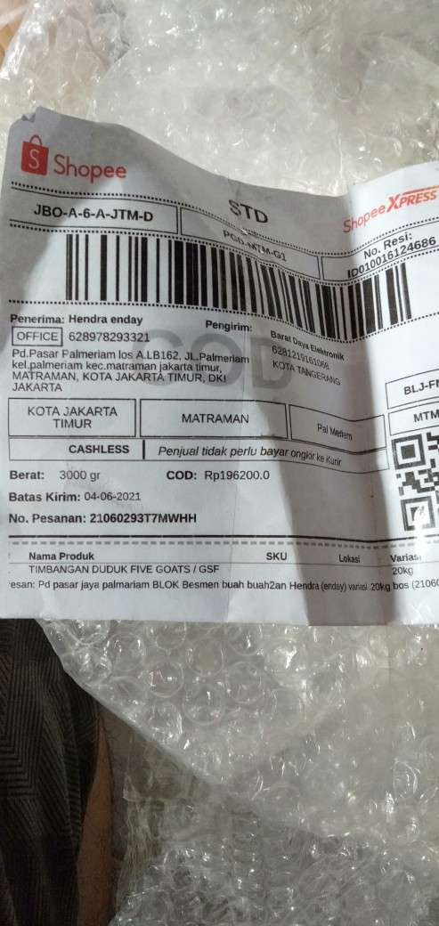 Timbangan Duduk Five Goats / Gsf