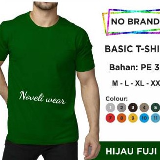 Noveli wear - T Shirt Kaos polos pria lengan pendek | atasan baju kaos seragam polos M L XL XXL