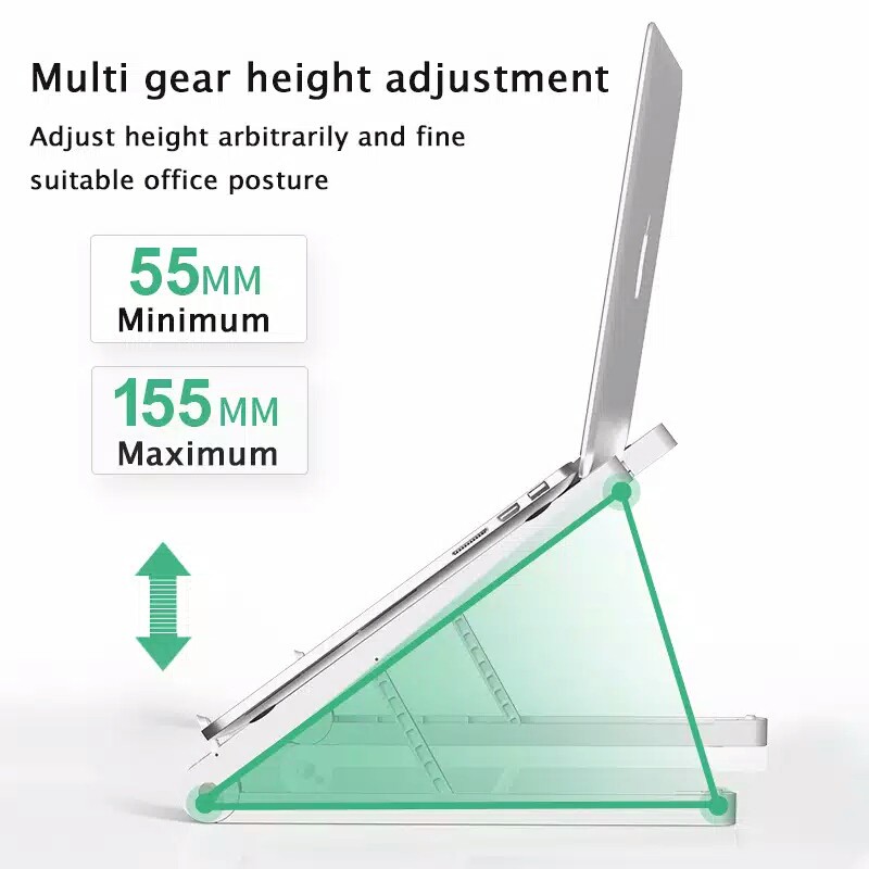 Dudukan laptop / notebook meja laptop portable penyangga laptop