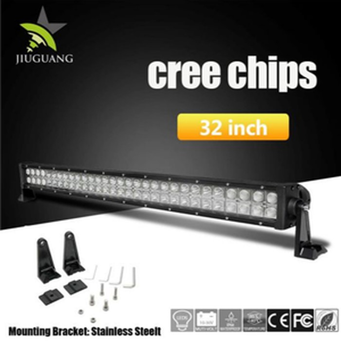 Terlaris  LED BAR CREE LAMPU SOROT 180 WATT 2 BARIS OFFROAD WORKINGLIGHT