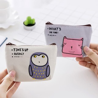 Jual [TAS KOSME KARTUN] Tas Kosmetik Pouch Korea Kartun Lucu - Biru