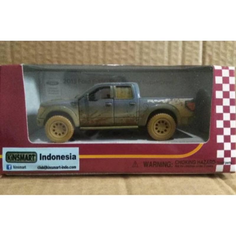 PALING TERLAKU DIECAST KINSMART FORD F 150 RAPTOR MUDDY LUMPUR NEW