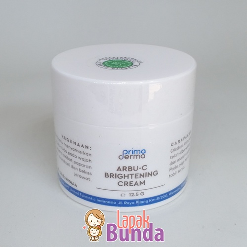 ARBU-C BRIGHTENING CREAM PRIMA DERMA CREAM MALAM PENCERAH KULIT WAJAH