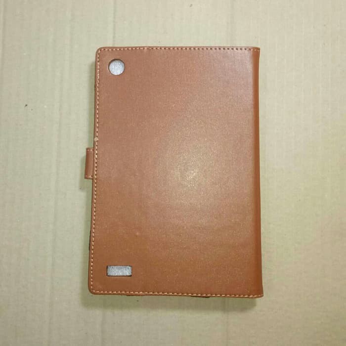 Amazon Kindle Fire 7 - 7 Inch Leather Case Flip Cover Flip Case Coklat