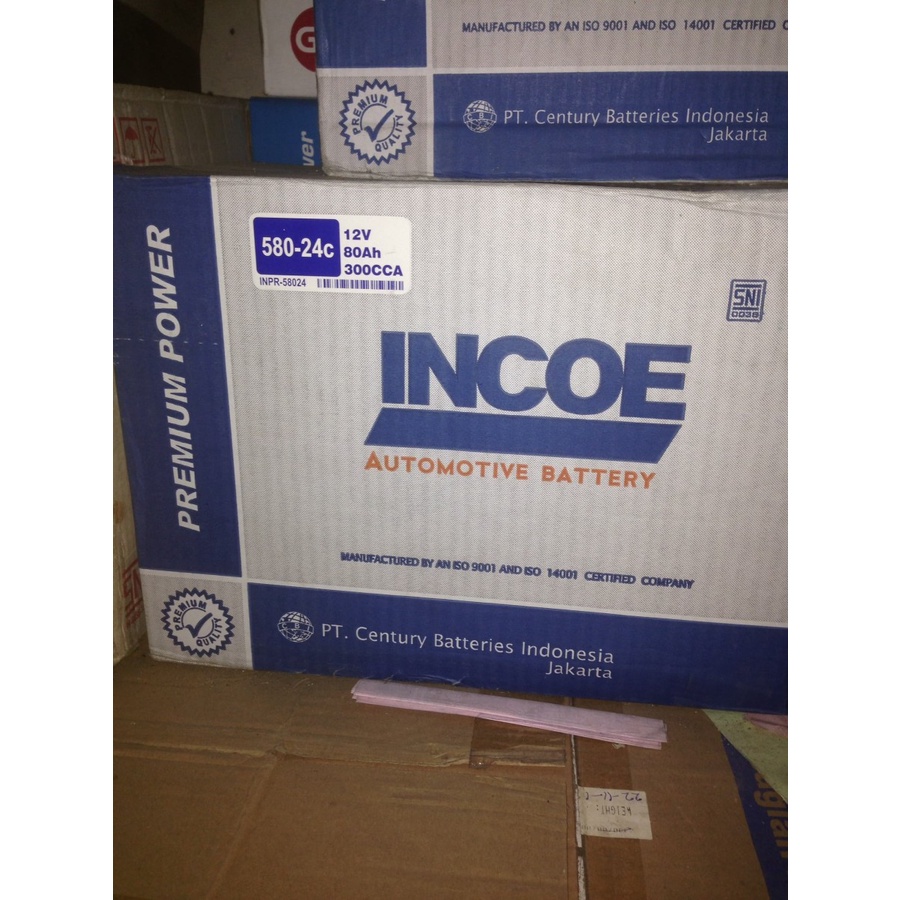 Jual INCOE PREMIUM DIN 58024 aki mobil new fortuner innova reborn