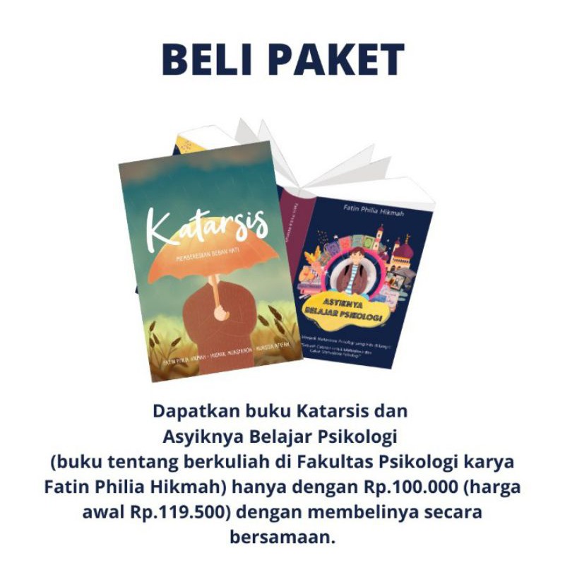Beli Paket Buku Katarsis dan Asyiknya Belajar Psikologi