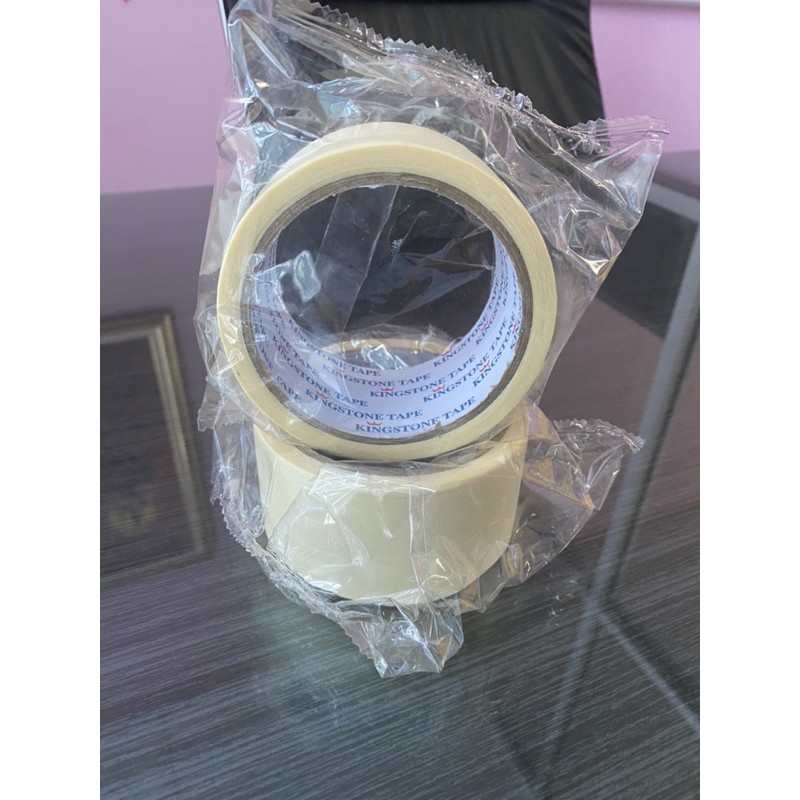 

MASKING TAPE LAKBAN KERTAS 12MM 24MM 48MM WARNA YELLOW & CREAM
