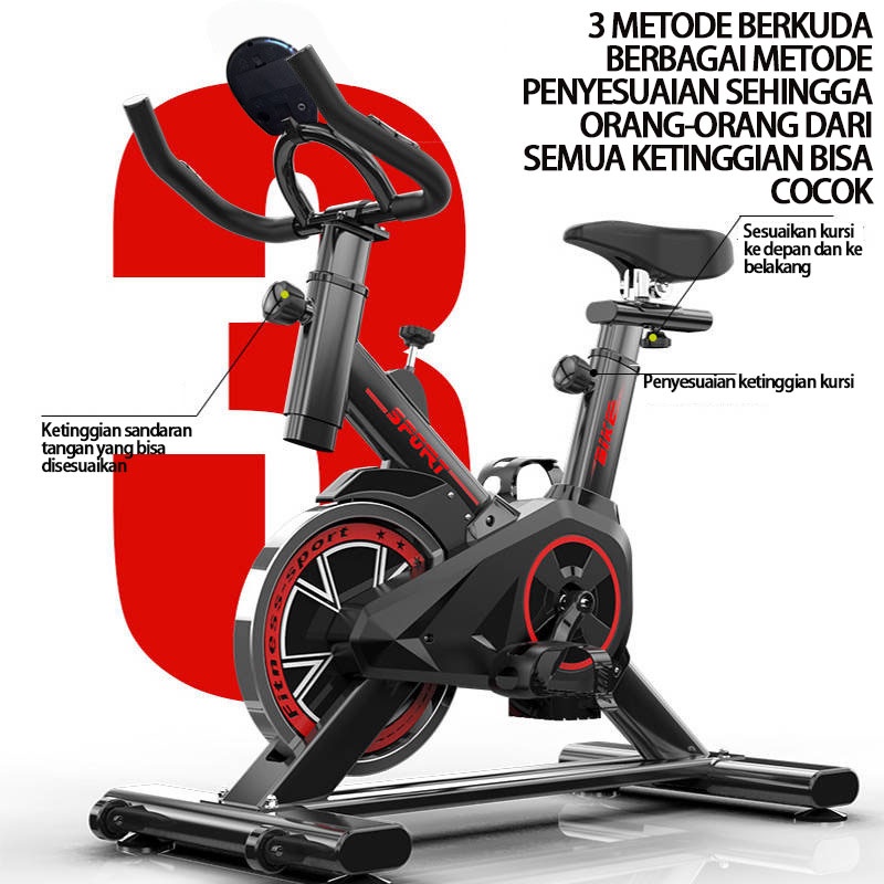 Sepeda Statis/Spinning bike peralatan fitness dalam ruangan yang sangat tenang/Alat Fitness Spinning BikeSepeda Fitness