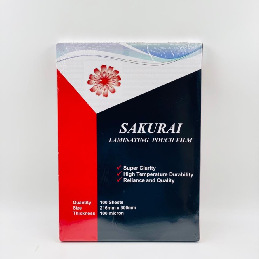 

Plastik Mika Laminating Film Sakurai A4 216 mm x 306 mm 100 Micron