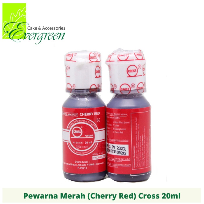 

Pewarna Makanan Cross Merah (Cherry Red) 20ml