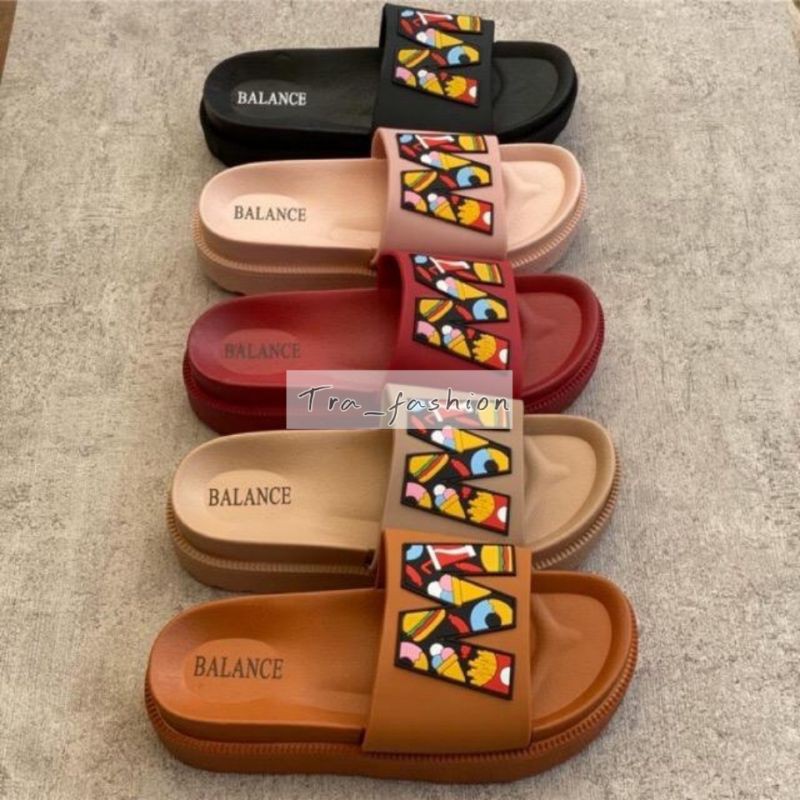 Sandal Jelly Wanita / BALANCE JELLY / Sandal Wedges Wanita Murah
