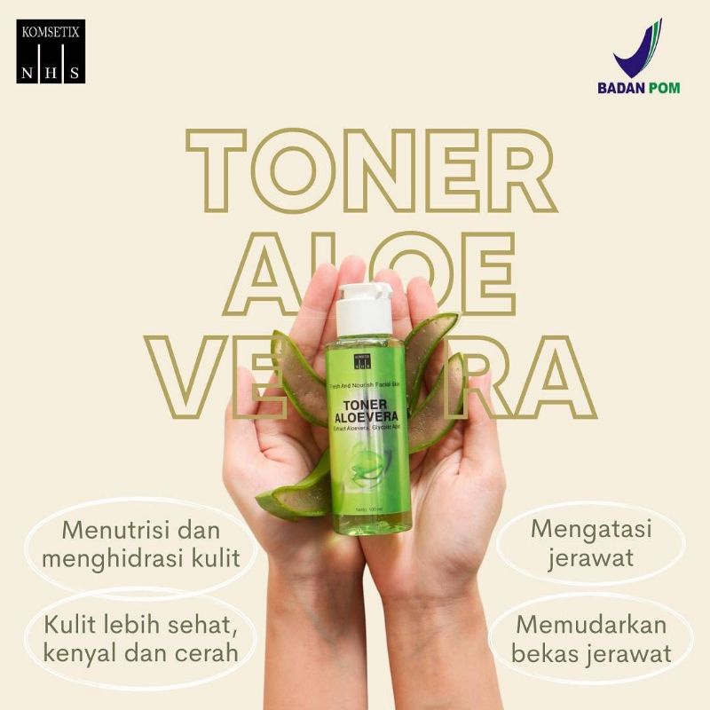 TONER ALOEVERA NHS / TONER ALOEVERA KOMSETIX NHS / TONER JERAWAT / TONER MENCERAHKAN / TONER BEKAS JERAWAT