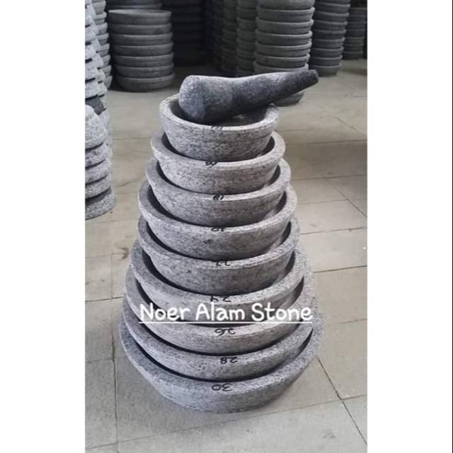 COBEK BATU ASLI/ COET BATU ASLI 18, 20 , 22CM + ULEKAN