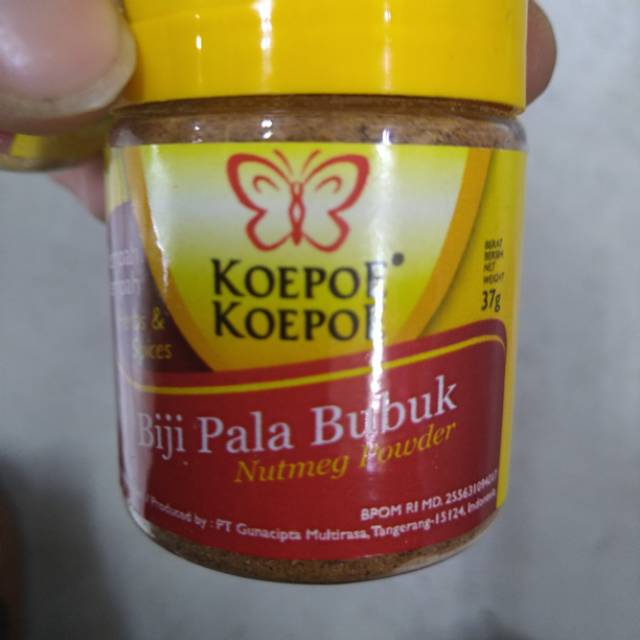 

koepoe koepoe biji pala bubuk 37gr nutmeg powder rempah rempah