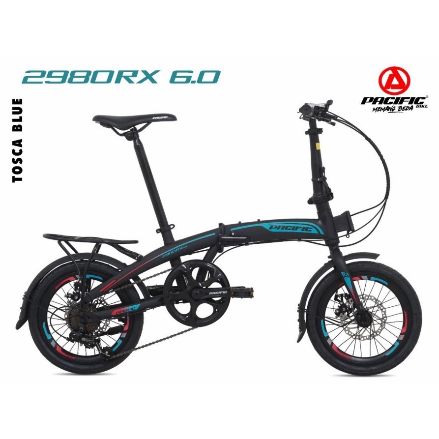 Sepeda Lipat Pacific STEEL 2980 RX 6.0 16 Inch 7 Speed Garansi SNI-3